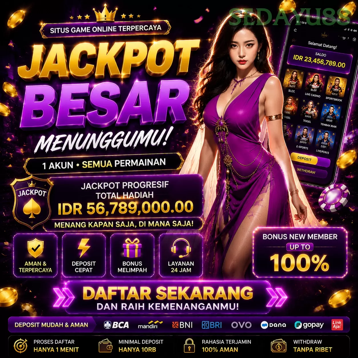 Main sedayu88q Menang Jackpot Besar